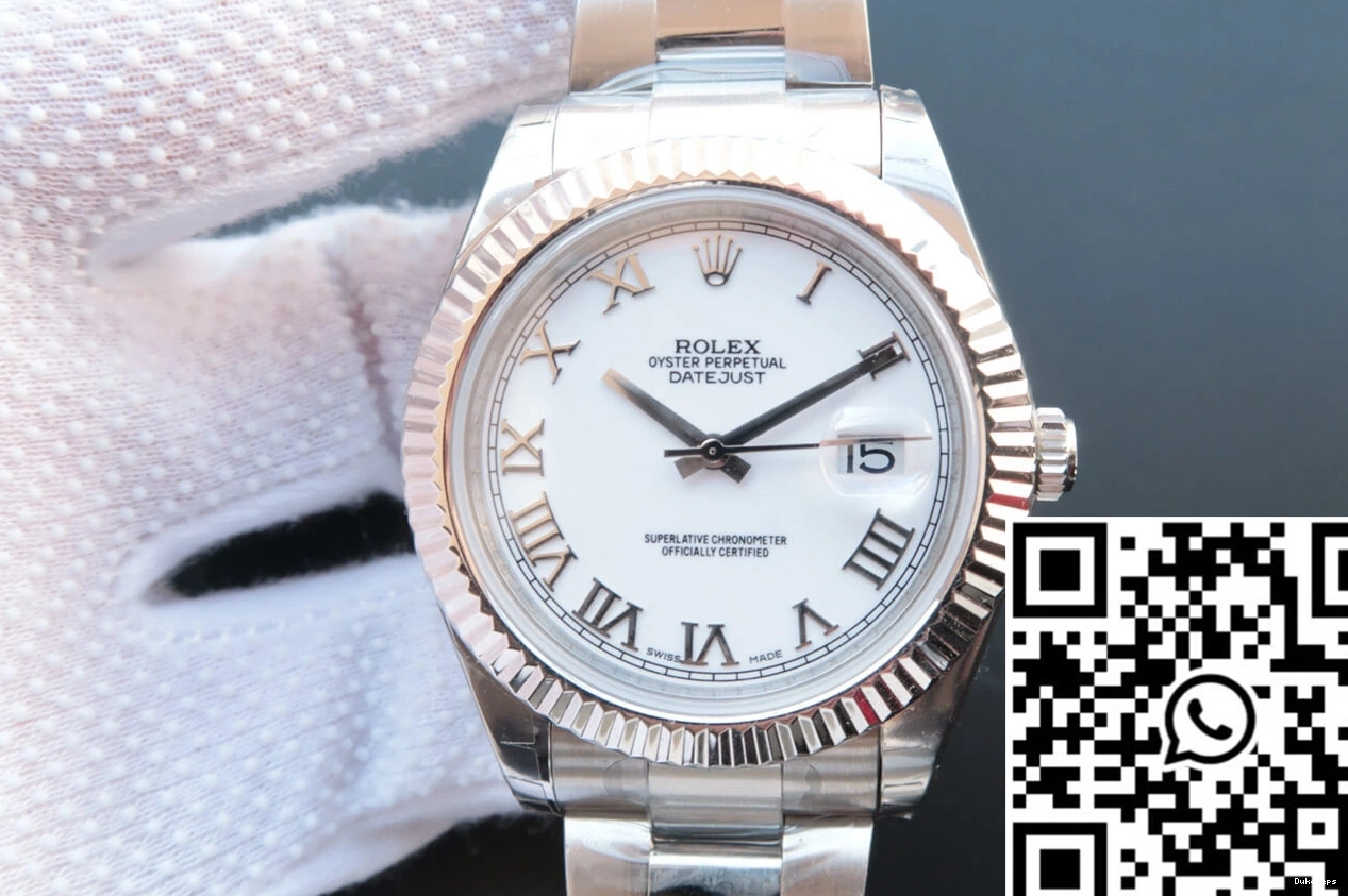 White 856 Dial Datejust Factory M126334-0023 Rolex Cozy EW 0725